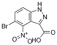 5-溴-4-硝基-1H-吲唑-3-羧酸 结构式