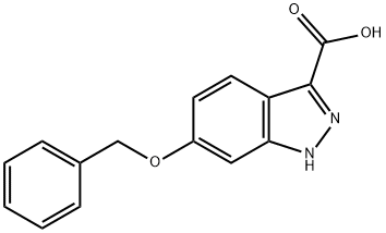 6-苄氧基-1H-吲唑-3-甲酸 结构式