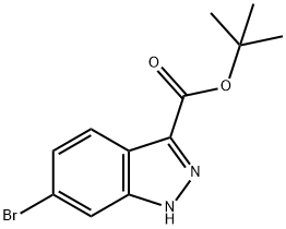 1H-Indazole-3-carboxylic acid, 6-broMo-, 1,1-diMethylethyl ester 结构式