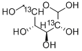 葡萄糖-2,5-13C2 结构式