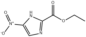 4-硝基-1H-咪唑-2-甲酸乙酯 结构式