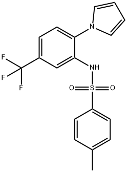 N-(2-(1H-吡咯-1-基)-5-(三氟甲基)苯基)-4-甲基苯磺酰胺 结构式