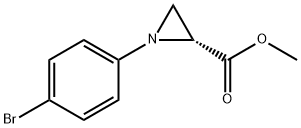 (R)-METHYL 1-(4-BROMOPHENYL)AZIRIDINE-2-CARBOXYLATE 结构式