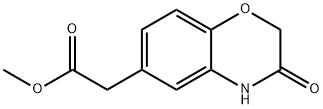 2-(3-氧代-3,4-二氢-2H-苯并[B][1,4]噁嗪-6-基)乙酸甲酯 结构式