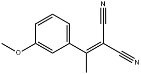 2-[1-(3-METHOXY-PHENYL)-ETHYLIDENE]-MALONONITRILE 结构式