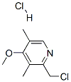 2-氯甲基-3,5-二甲基-4-甲氧基吡啶盐酸盐 结构式