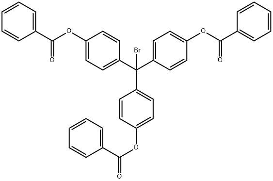 4,4',4''-三(苄氧基苯基)甲基溴 结构式
