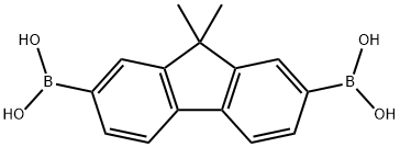 9,9-二甲基-2,7-芴二硼酸 结构式