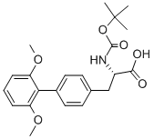 L-2-(BOC-AMINO)-3-(2',6'-DIMETHOXYBIPHENYL-4-YL)PROPANOIC ACID 结构式