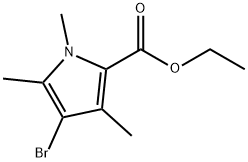 Ethyl 4-bromo-1,3,5-trimethyl-1H-pyrrole-2-carboxylate 结构式