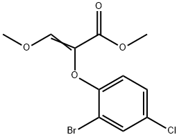 methyl (E)-2-(2-bromo-4-chlorophenoxy)-3-methoxy-2-propenoate 结构式