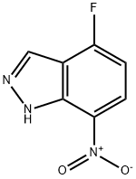 4-氟-7-硝基-吲唑 结构式