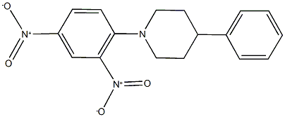 1-(2,4-dinitrophenyl)-4-phenylpiperidine 结构式