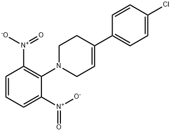 4-(4-chlorophenyl)-1-(2,6-dinitrophenyl)-1,2,3,6-tetrahydropyridine 结构式