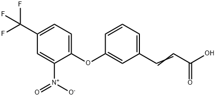 (E)-3-{3-[2-nitro-4-(trifluoromethyl)phenoxy]phenyl}-2-propenoic acid 结构式