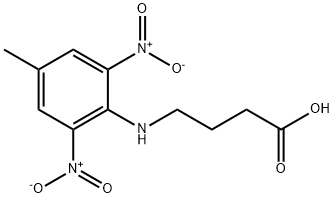 4-(4-methyl-2,6-dinitroanilino)butanoic acid 结构式