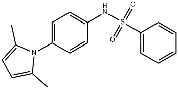 N-[4-(2,5-dimethyl-1H-pyrrol-1-yl)phenyl]benzenesulfonamide 结构式