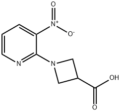 1-(3-硝基吡啶-2-基)氮杂环丁烷-3-羧酸 结构式