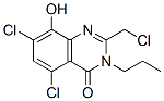 4(3H)-Quinazolinone,  5,7-dichloro-2-(chloromethyl)-8-hydroxy-3-propyl- 结构式