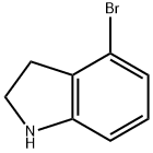 4-溴二氢吲哚 结构式