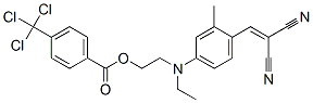 2-[[4-(2,2-dicyanovinyl)-3-methylphenyl]ethylamino]ethyl 4-(trichloromethyl)benzoate 结构式