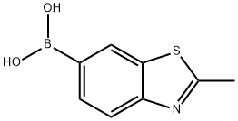 (2-甲基苯并[D]噻唑-6-基)硼酸 结构式