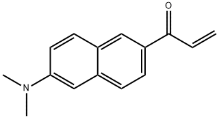 6-丙烯酰基-2-二甲氨基萘 结构式