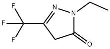 1-乙基-3-(三氟甲基)-4,5-二氢-1H-吡唑-5-酮 结构式
