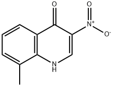 4-HYDROXY-8-METHYL-3-NITROQUINOLINE
 结构式