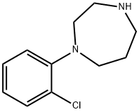 1-[2-(3-氯苯基)]-1,4-二氮杂环庚烷 结构式