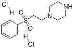 1-(2-(苯磺酰基)乙基)哌嗪二盐酸盐 结构式