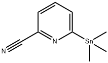 TRIMETHYL(6-CYANOPYRIDIN-2-YL)STANNANE 结构式