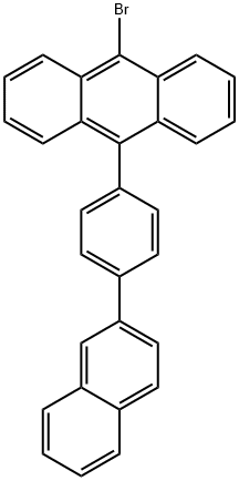 9-溴-10-[4-(2-萘基)苯基]蒽 结构式