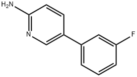 5-(3-氟苯基)吡啶-2-胺 结构式