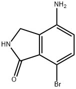 4-氨基-7-溴-2,3-二氢-1H-异吲哚-1-酮 结构式