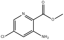 3-氨基-5-氯吡啶甲酸甲酯 结构式