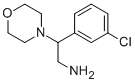 2-(3-chlorophenyl)-2-morpholin-4-ylethanamine 结构式