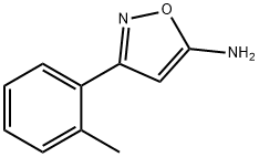 3-(2-甲基苯基)-1,2-噁唑-5-胺 结构式