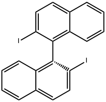 (R)-2,2'-二碘-1,1'-联萘 结构式