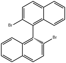 (1R)-2,2'-二溴-1,1'-联萘 结构式