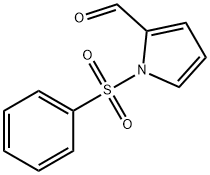 1-(苯磺酰基)-1H-吡咯-2-甲醛 结构式