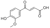 2-Butenoic acid, 4-(4-hydroxy-3-methoxyphenyl)-4-oxo-, (E)- 结构式