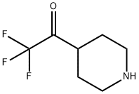 2,2,2-三氟-1-(哌啶-4-基)乙酮 结构式