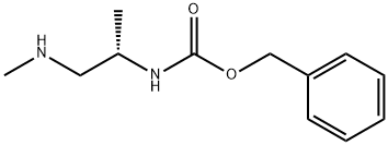 [(1S)-1-甲基-2-(甲基氨基)乙基]氨基甲酸苯甲酯 结构式