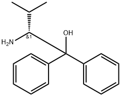 (R)-(+)-2-氨基-3-甲基-1,1-二苯基-1-丁醇 结构式