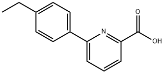 6-(4-Ethylphenyl)-picolinic acid 结构式