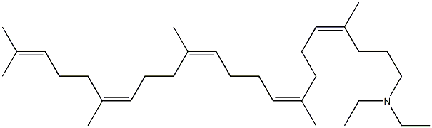 N,N-diethylazasqualene 结构式