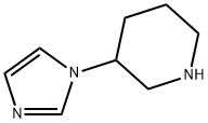 3-(1H-咪唑-1-基)哌啶 结构式