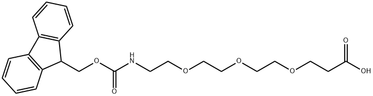 N-芴甲氧羰基-12-氨基-4,7,10-三氧杂十二酸 结构式