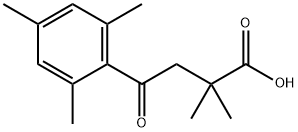 2,2-DIMETHYL-4-OXO-4-(2,4,6-TRIMETHYLPHENYL)BUTYRIC ACID 结构式